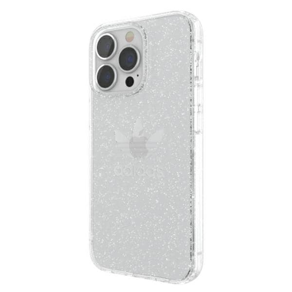 Adidas TAI suojaava kirkas tapaus Glitter iPhone 13 Pro / iPhone 13 - läpinäkyvä hopea