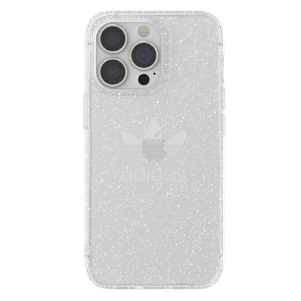 Adidas TAI suojaava kirkas tapaus Glitter iPhone 13 Pro / iPhone 13 - läpinäkyvä hopea