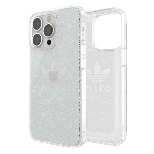 Adidas TAI suojaava kirkas tapaus Glitter iPhone 13 Pro / iPhone 13 - läpinäkyvä hopea