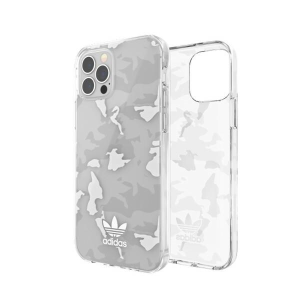 Adidas OR SnapCase Camo iPhone 12/12 Pro läpinäkyvä/valkoinen 43705