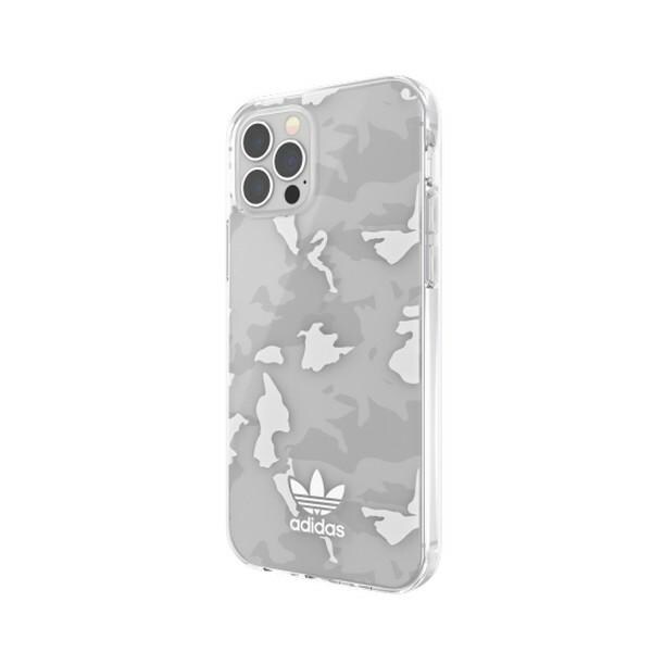 Adidas OR SnapCase Camo iPhone 12/12 Pro läpinäkyvä/valkoinen 43705