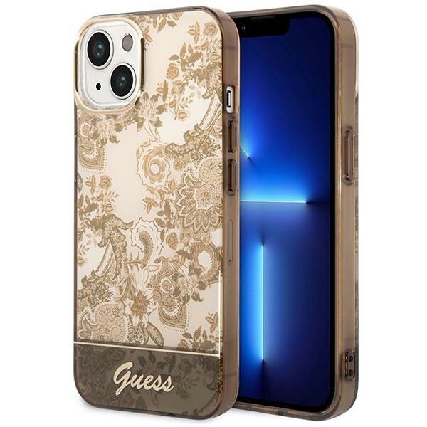 Guess GUHCP14MHGPLHC iPhone 14 Plus 6.7" okra kova kotelo Porcelain Collection -mallisto