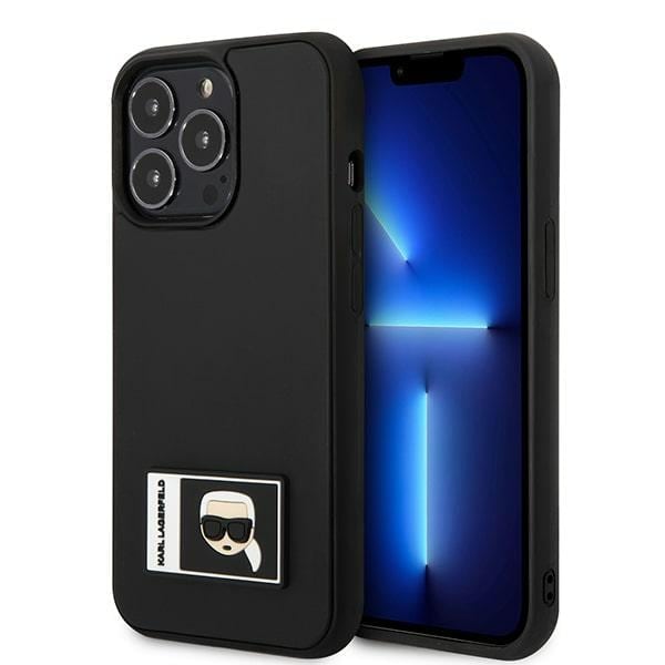 Karl Lagerfeld Ikonik Patch Case for iPhone 13 Pro / iPhone 13 - Musta