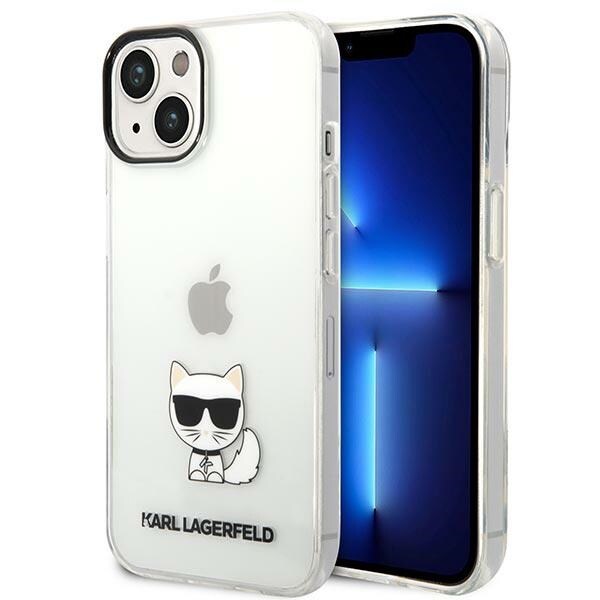 Karl Lagerfeld KLHCP14MCTTR iPhone 14 Plus 6.7 "kovakotelo selkeä / läpinäkyvä Choupette Body