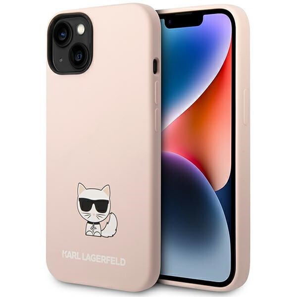 Karl Lagerfeld KLHCP14MSLCTPI iPhone 14 Plus 6.7" vaaleanpunainen Silikoni Choupette runko