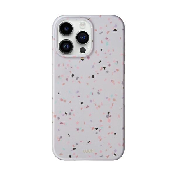 Uniq Coehl Terrazzo kotelo iPhone 14 Pro - hiekka