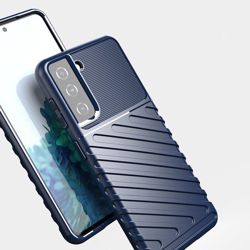Thunder Case tapauksessa Samsung Galaxy S23+ silikoni panssari tapauksessa sininen