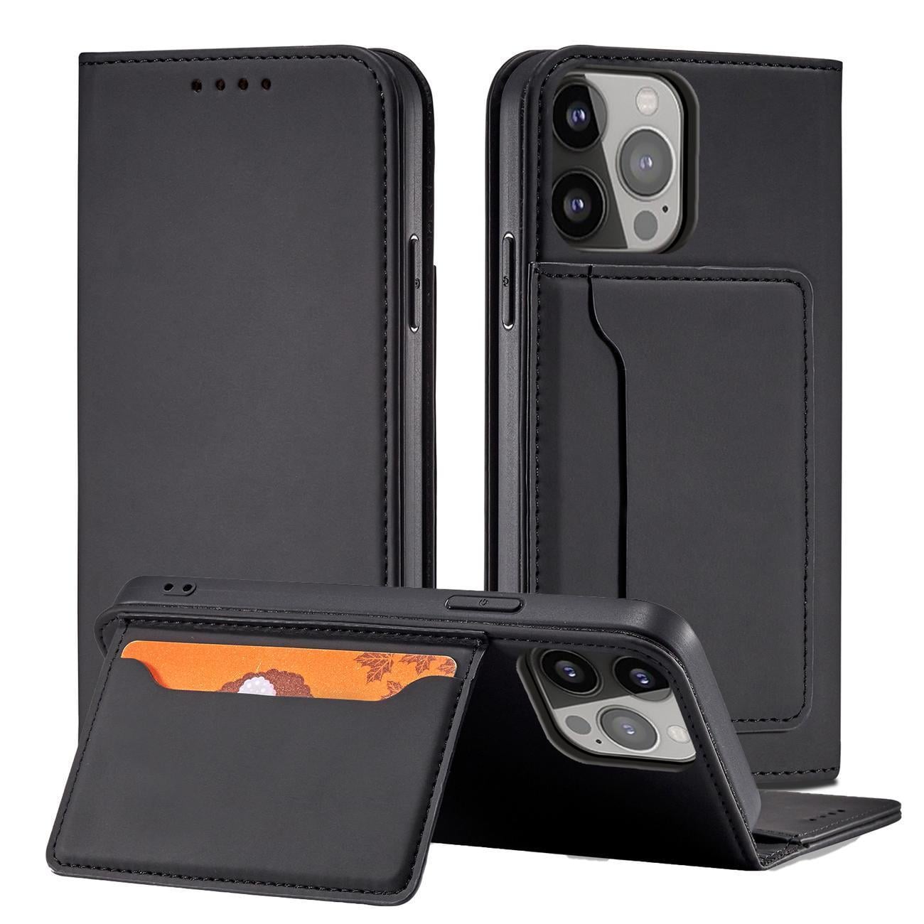Magnet Korttikotelo Samsung Galaxy S23+ flip cover lompakko jalusta musta