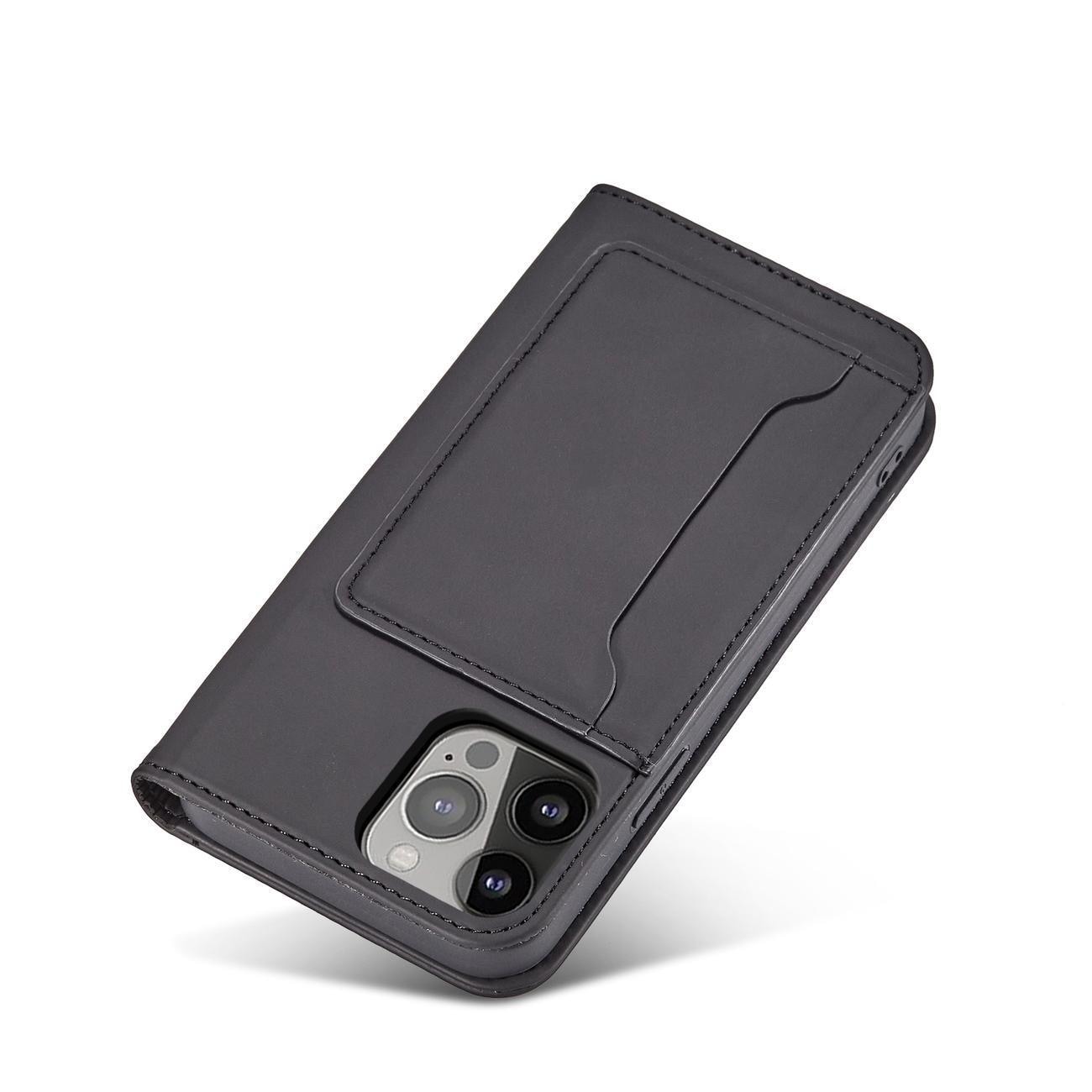 Magnet Korttikotelo Samsung Galaxy S23+ flip cover lompakko jalusta musta