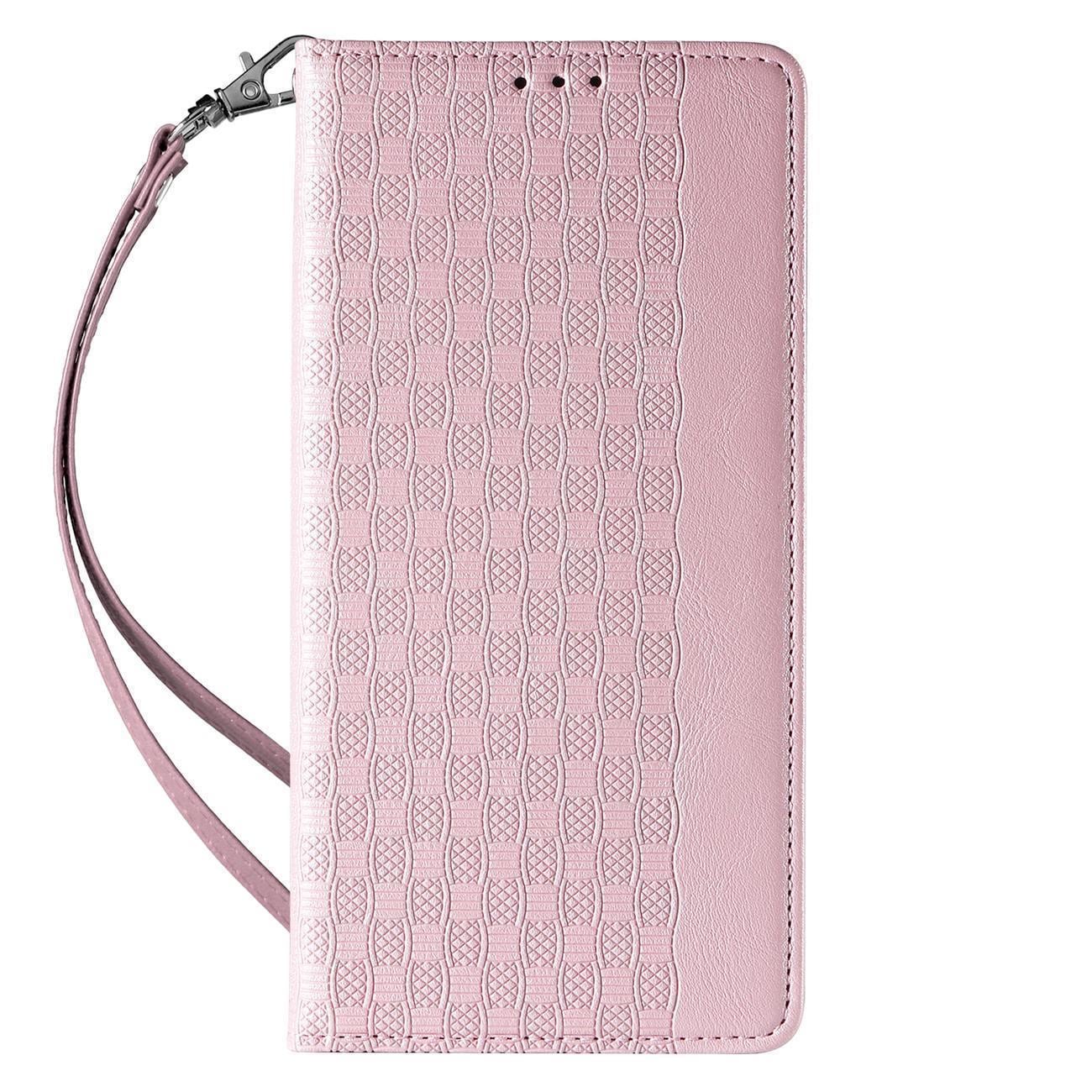 Magnet Hihna Kotelo Samsung Galaxy S23+ Flip Lompakko Mini Lanyard Stand Pinkki