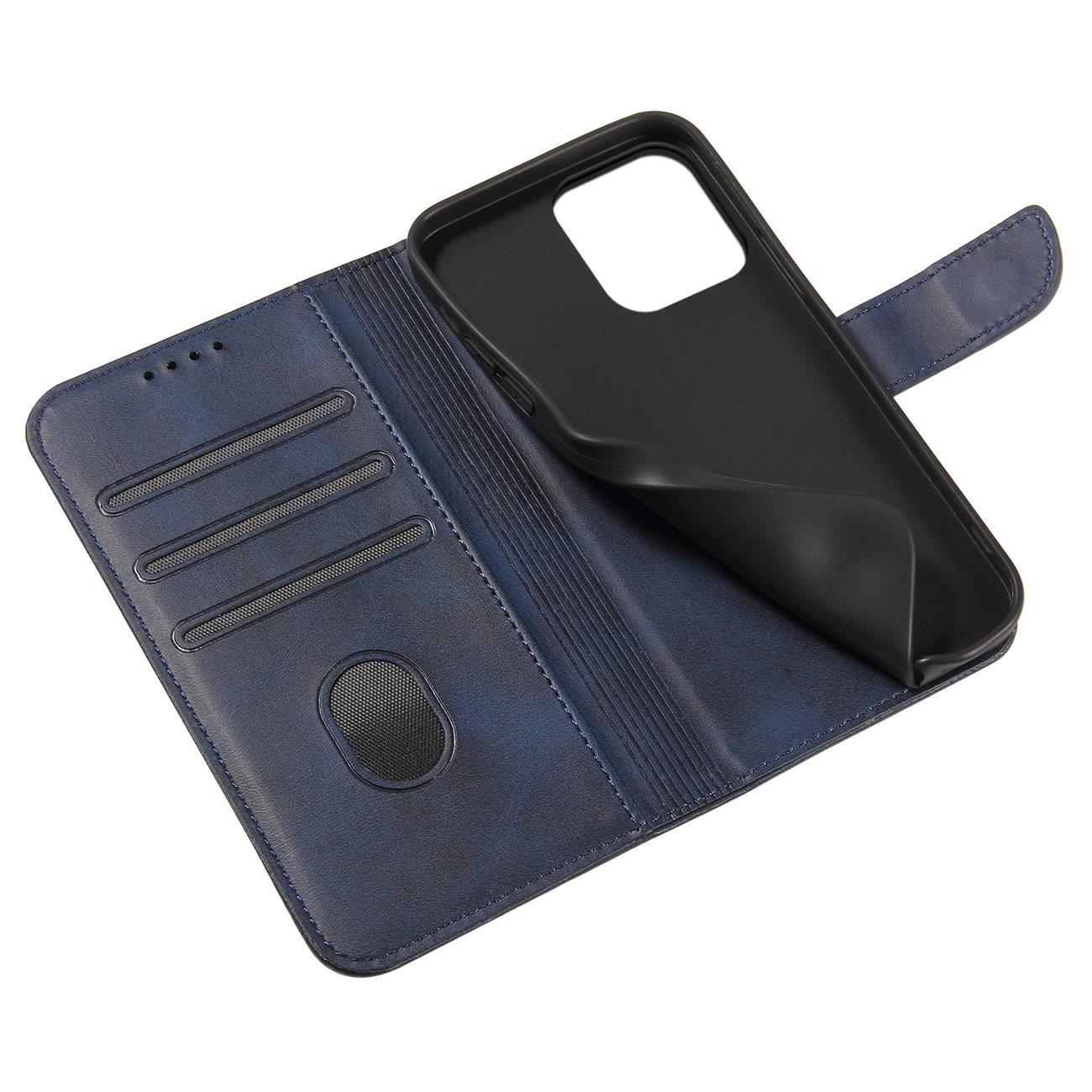 Magnet Kotelo Samsung Galaxy S23 Ultra kansi Flip lompakko jalusta sininen