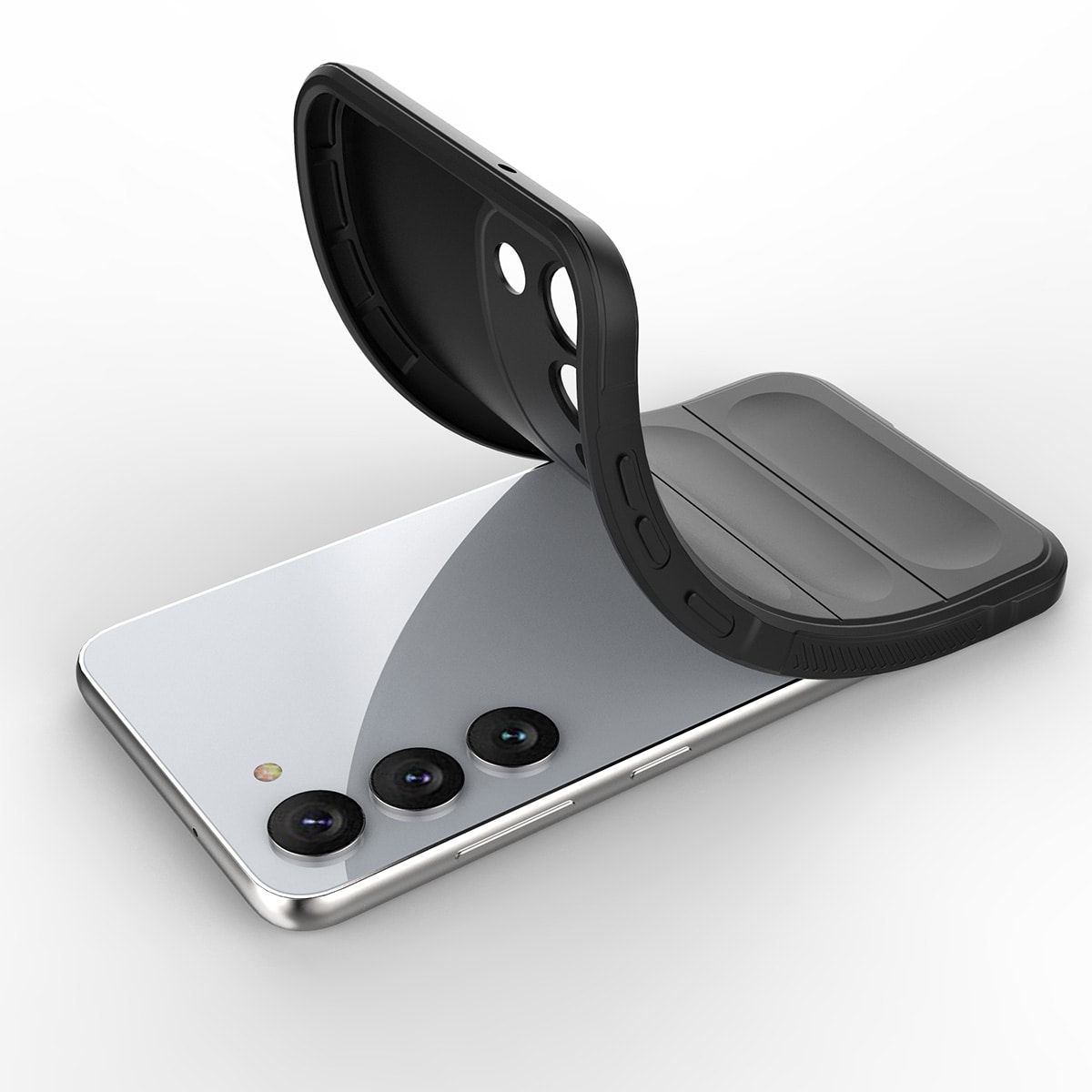 Magic Shield Kotelo Samsung Galaxy S23+ joustava panssaroitu suojus musta