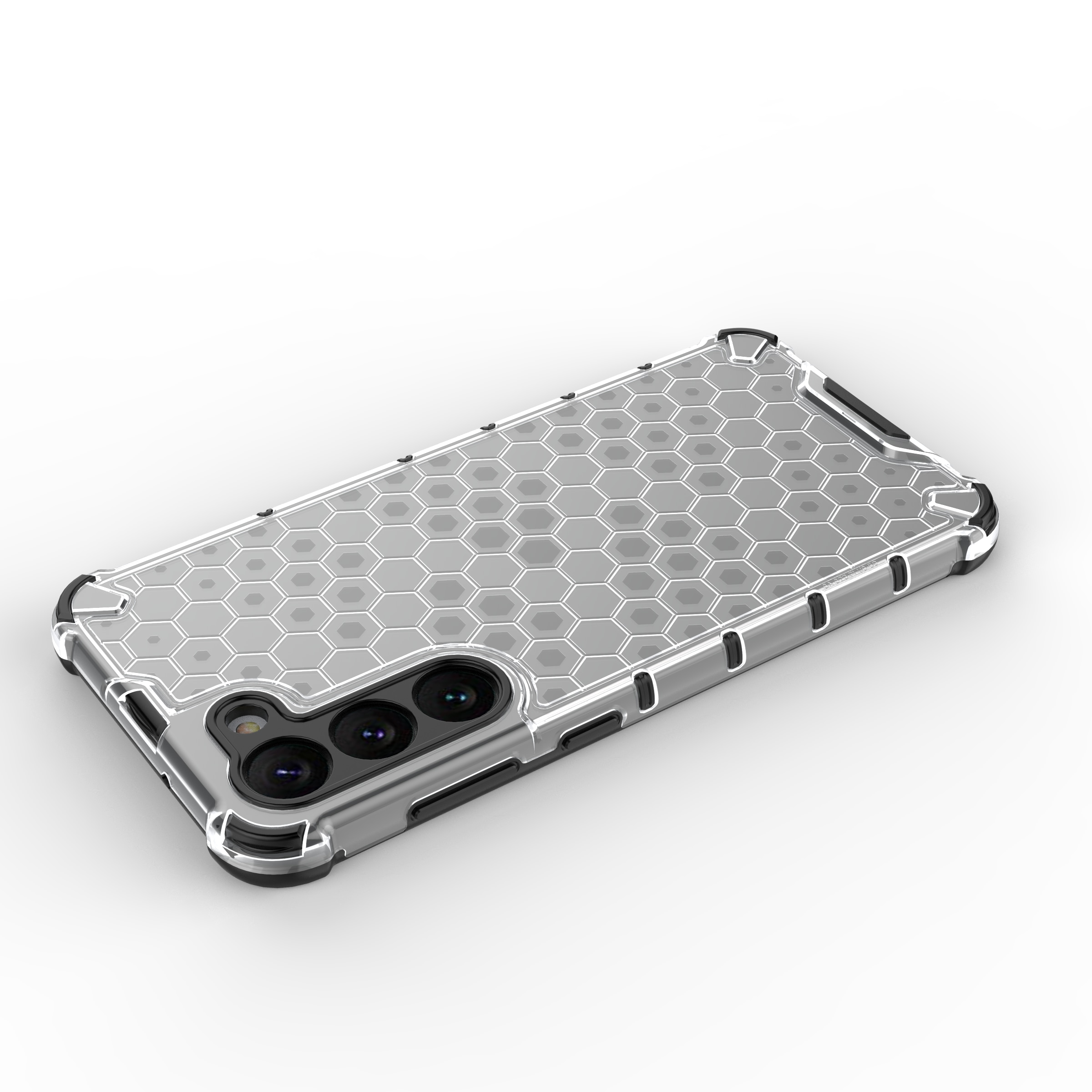 Honeycomb tapauksessa Samsung Galaxy S23+ panssaroitu hybridi kansi musta