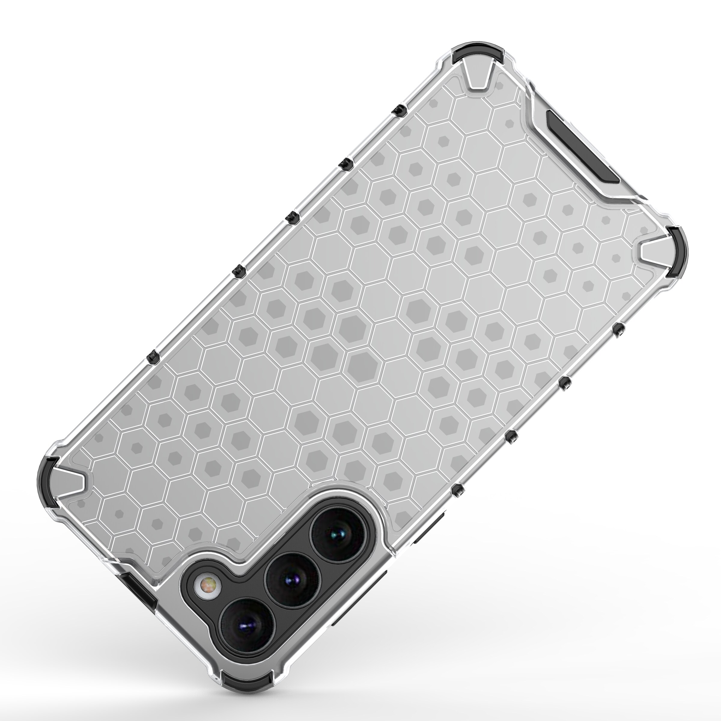 Honeycomb tapauksessa Samsung Galaxy S23+ panssaroitu hybridi kansi musta