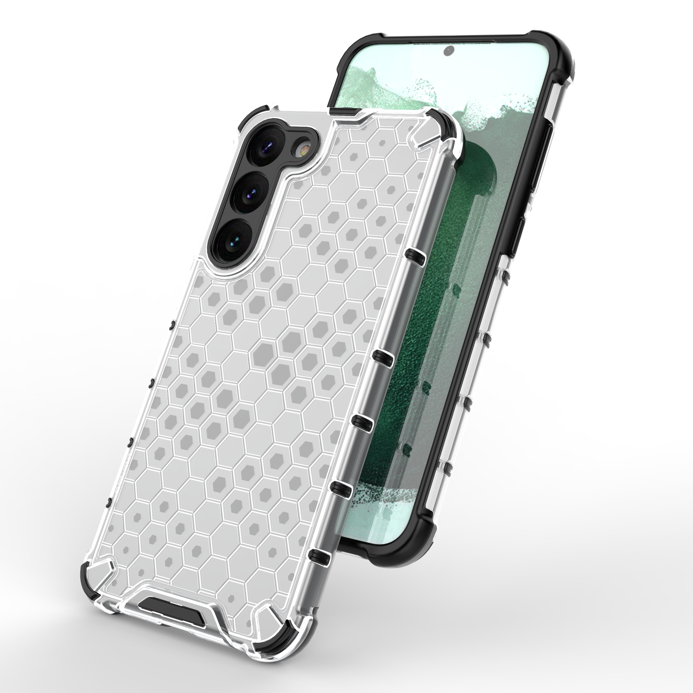 Honeycomb tapauksessa Samsung Galaxy S23+ panssaroitu hybridi kansi sininen