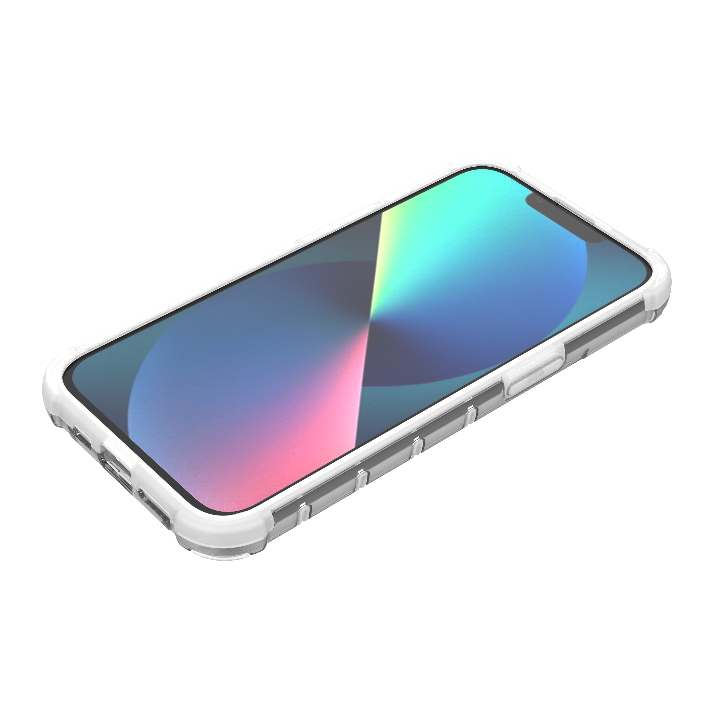 Ombre Protect Case varten iPhone 13 vaaleanpunainen ja sininen panssaroitu tapauksessa