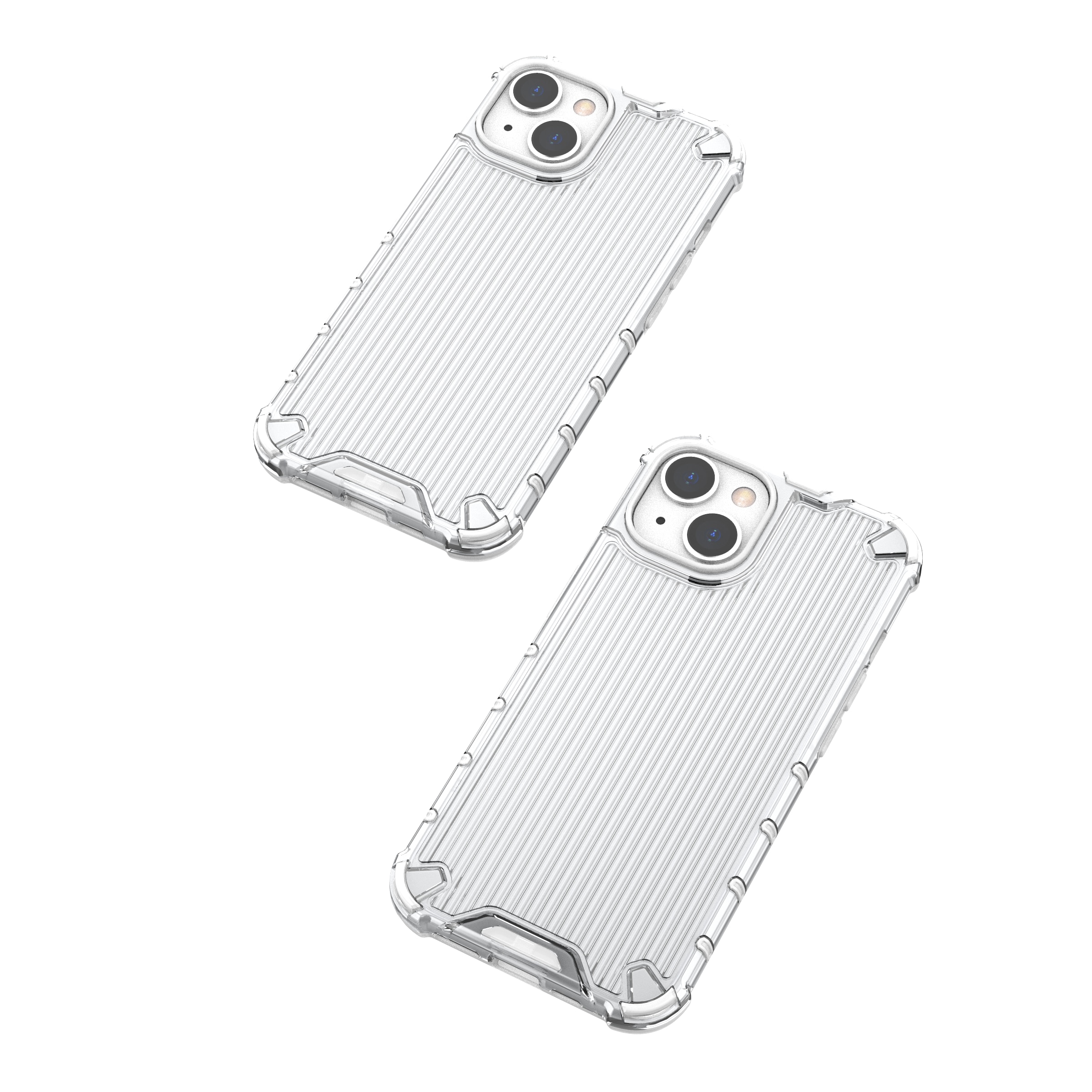Ombre Protect Case varten iPhone 13 vaaleanpunainen ja sininen panssaroitu tapauksessa