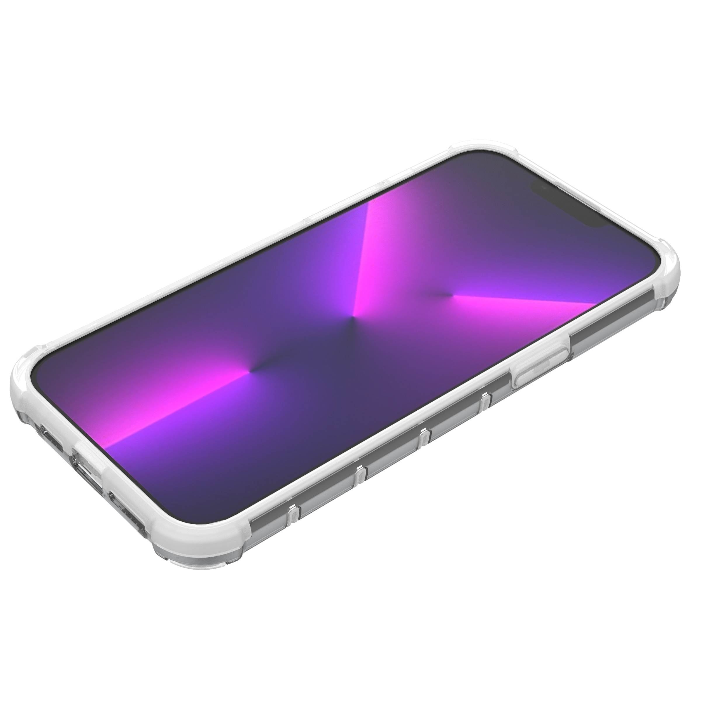 Ombre Protect Case for iPhone 13 Pro Max vaaleanpunainen ja sininen panssaroitu tapaus
