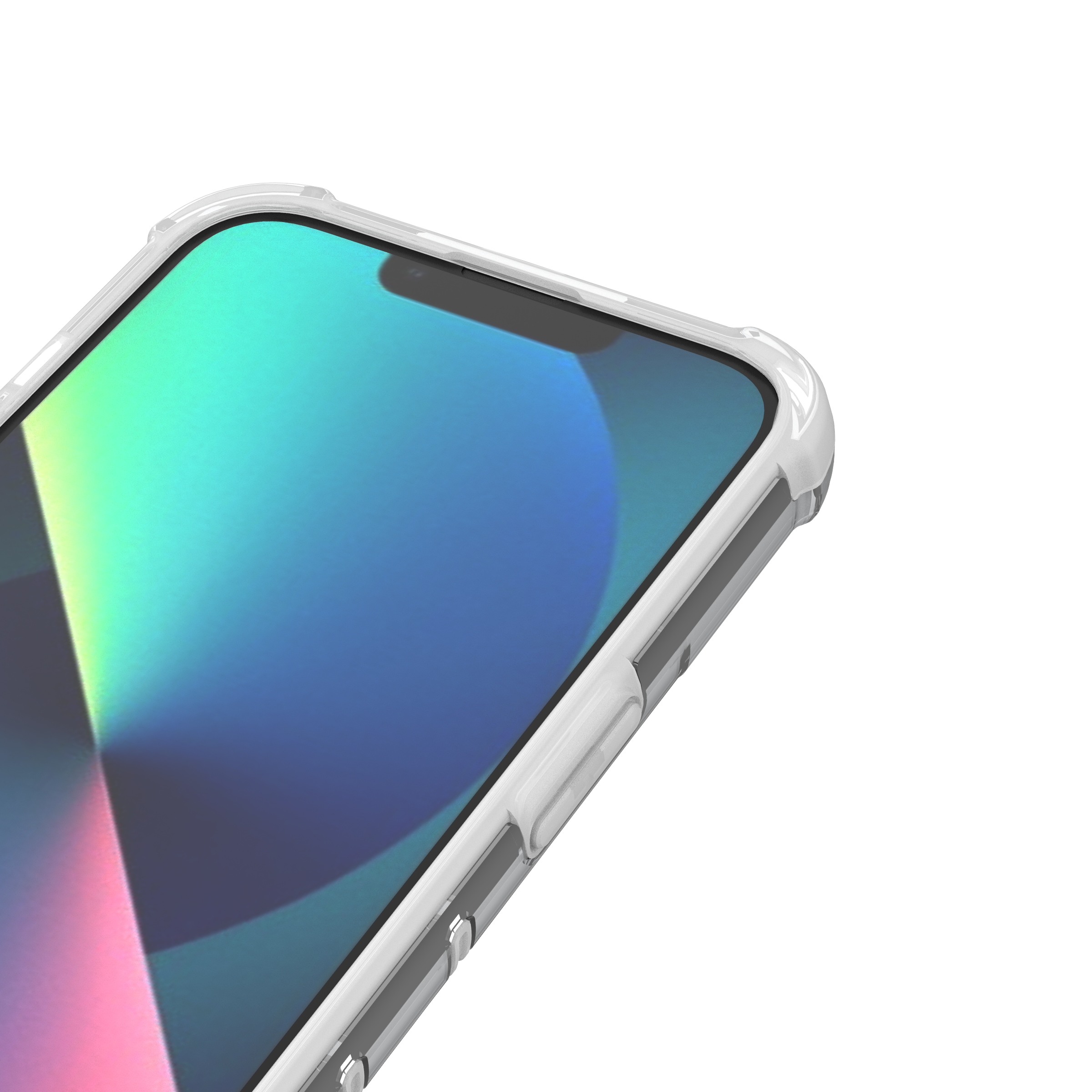 Ombre Protect Case varten iPhone 14 vaaleanpunainen ja sininen panssaroitu tapaus