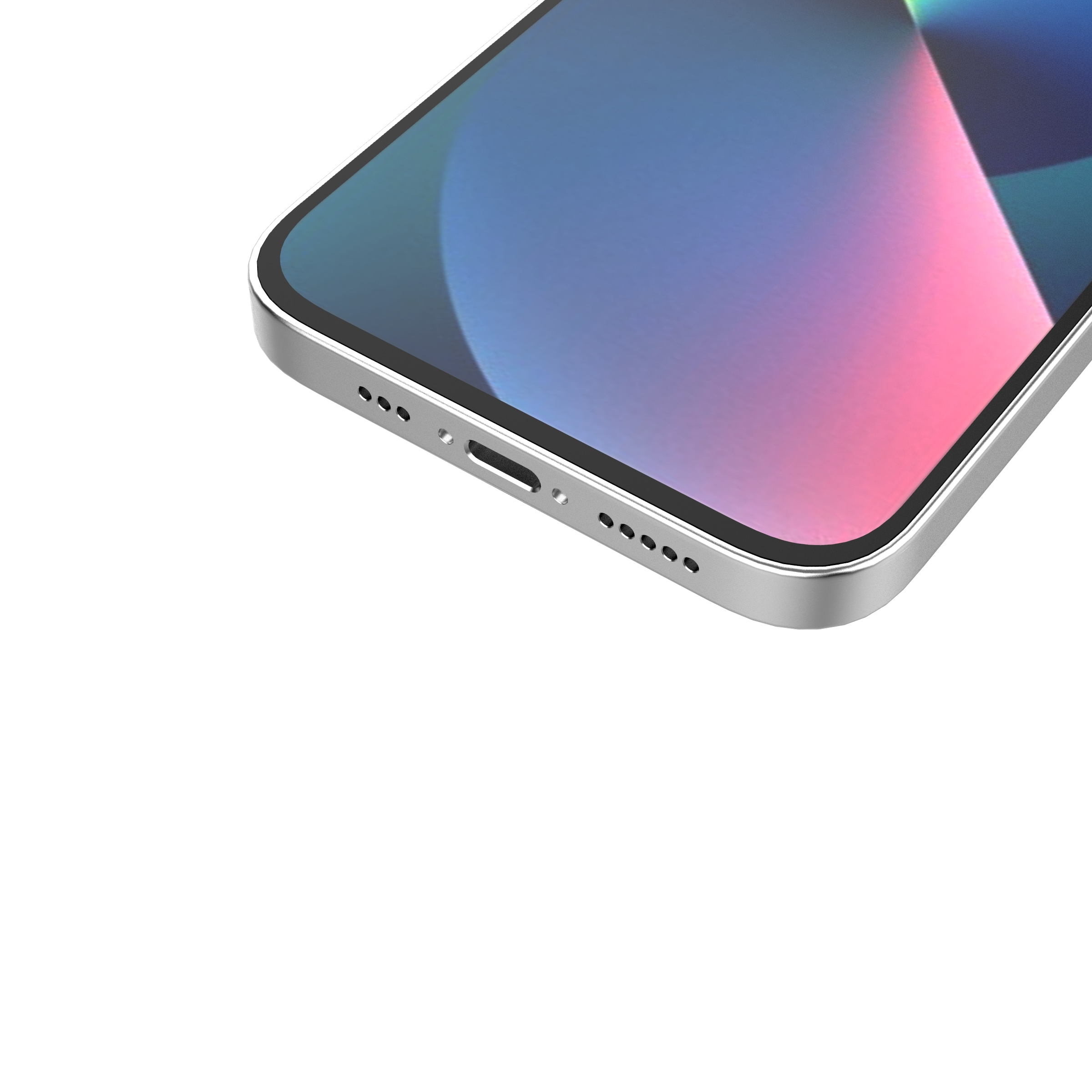 Ombre Protect Case varten iPhone 14 vaaleanpunainen ja sininen panssaroitu tapaus