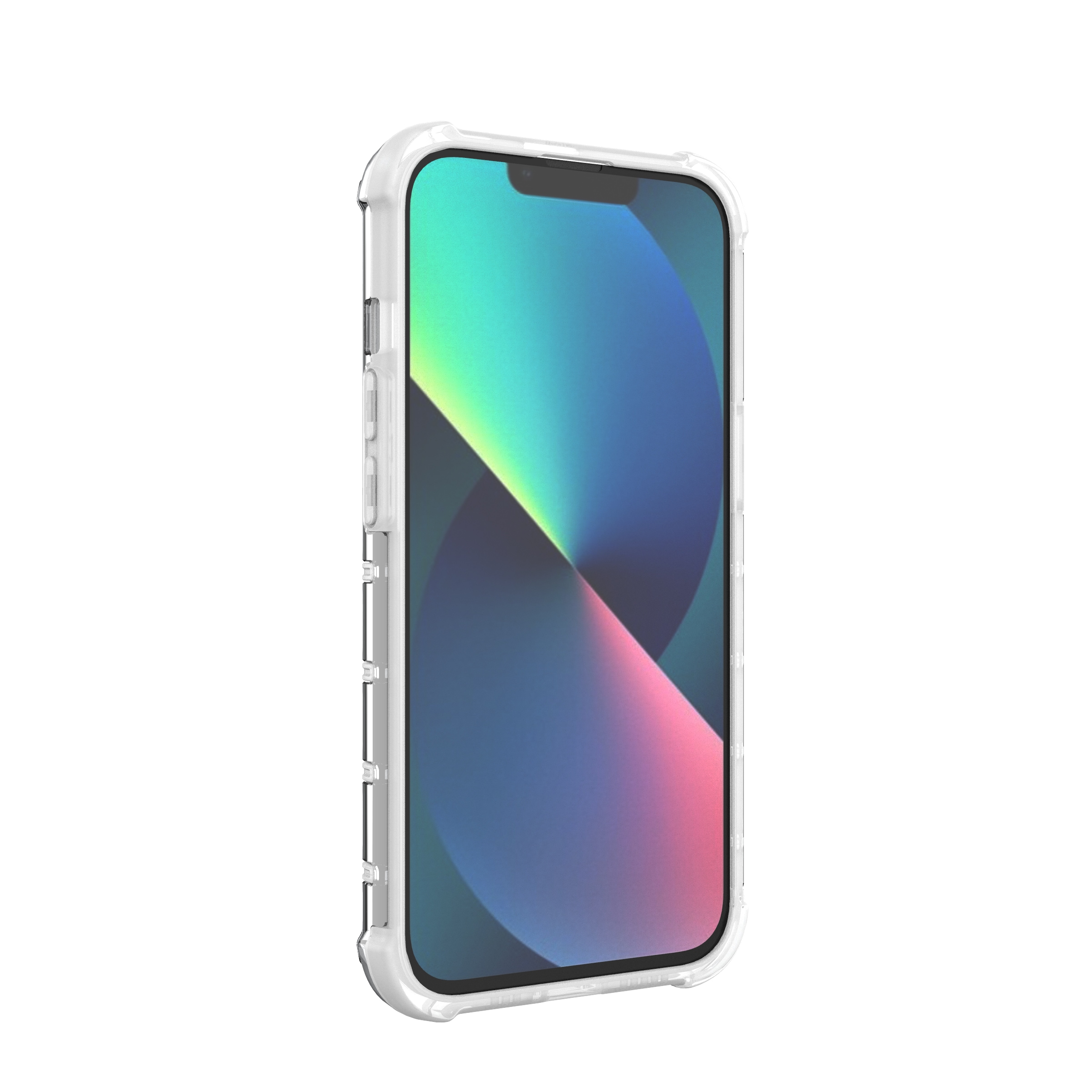 Ombre Protect Case varten iPhone 14 vaaleanpunainen ja sininen panssaroitu tapaus