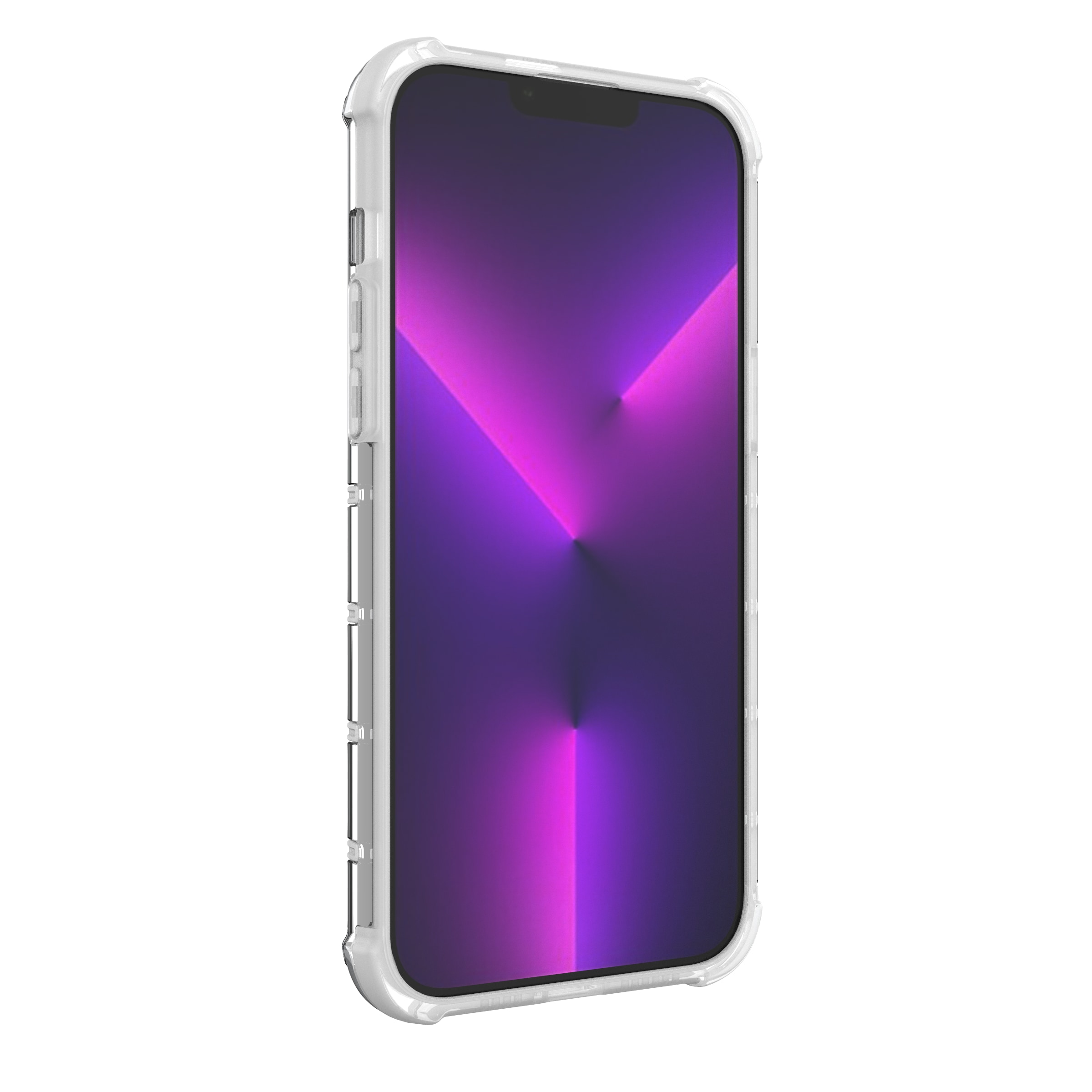 Ombre Protect Case for iPhone 14 Pro panssaroitu kansi vaaleanpunainen ja sininen