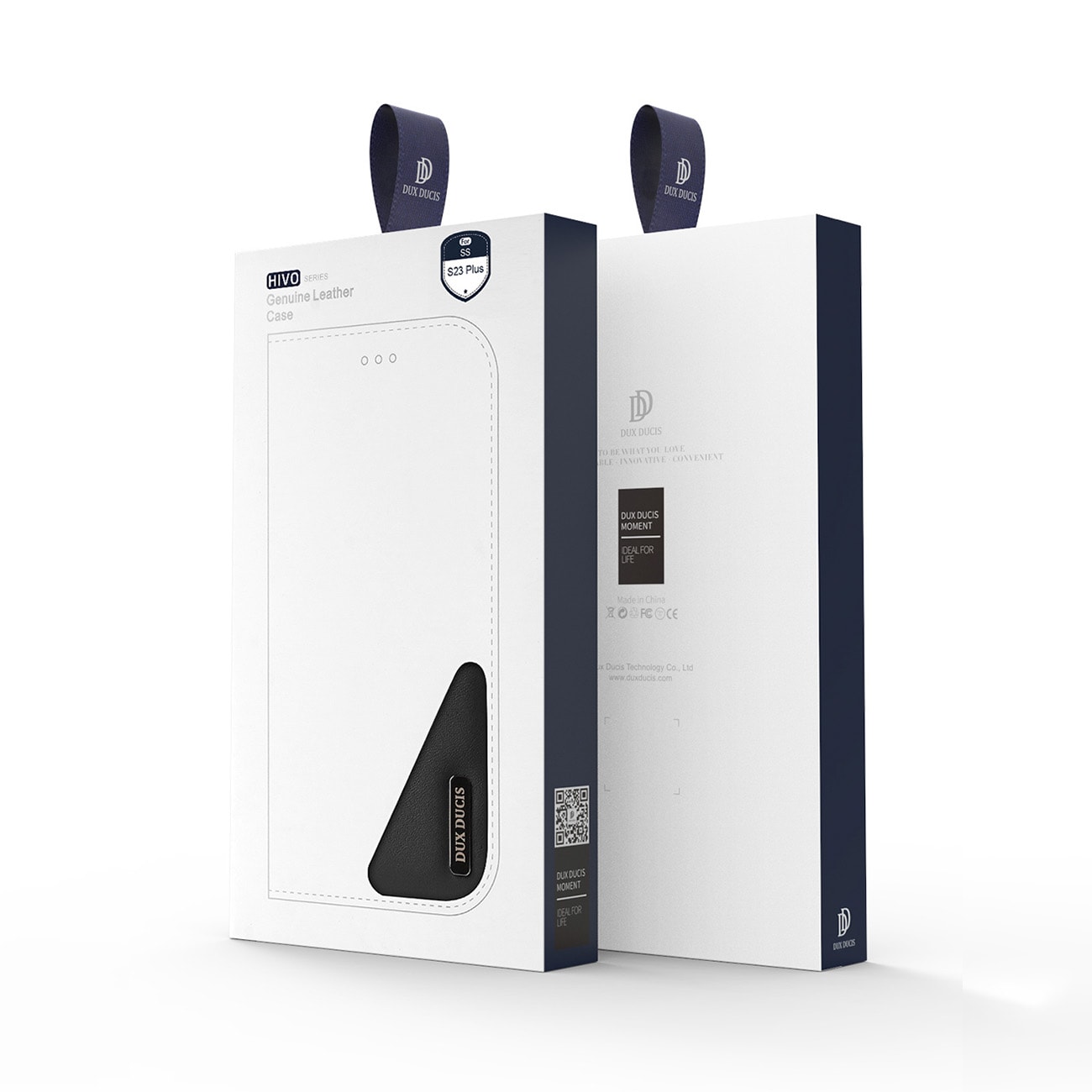 Dux Ducis Hivo tapauksessa Samsung Galaxy S23+ flip tapauksessa lompakko jalusta RFID esto musta