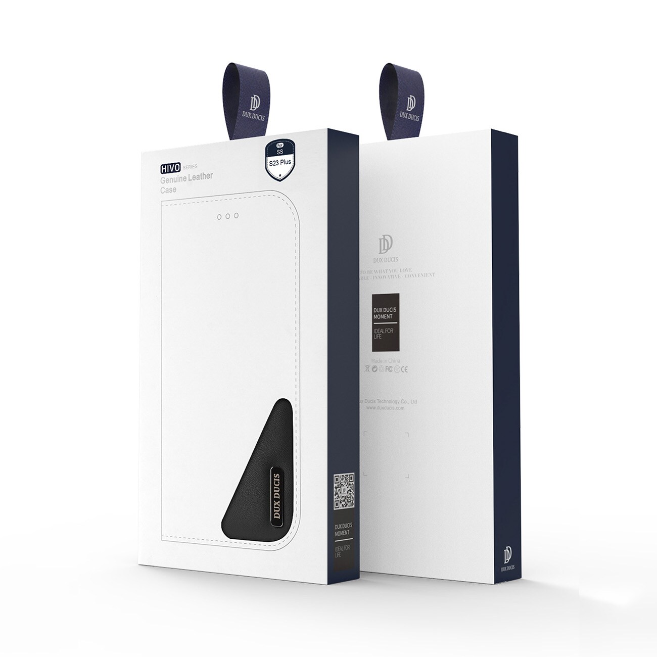 Dux Ducis Hivo tapauksessa Samsung Galaxy S23+ flip kansi lompakko jalusta RFID esto ruskea