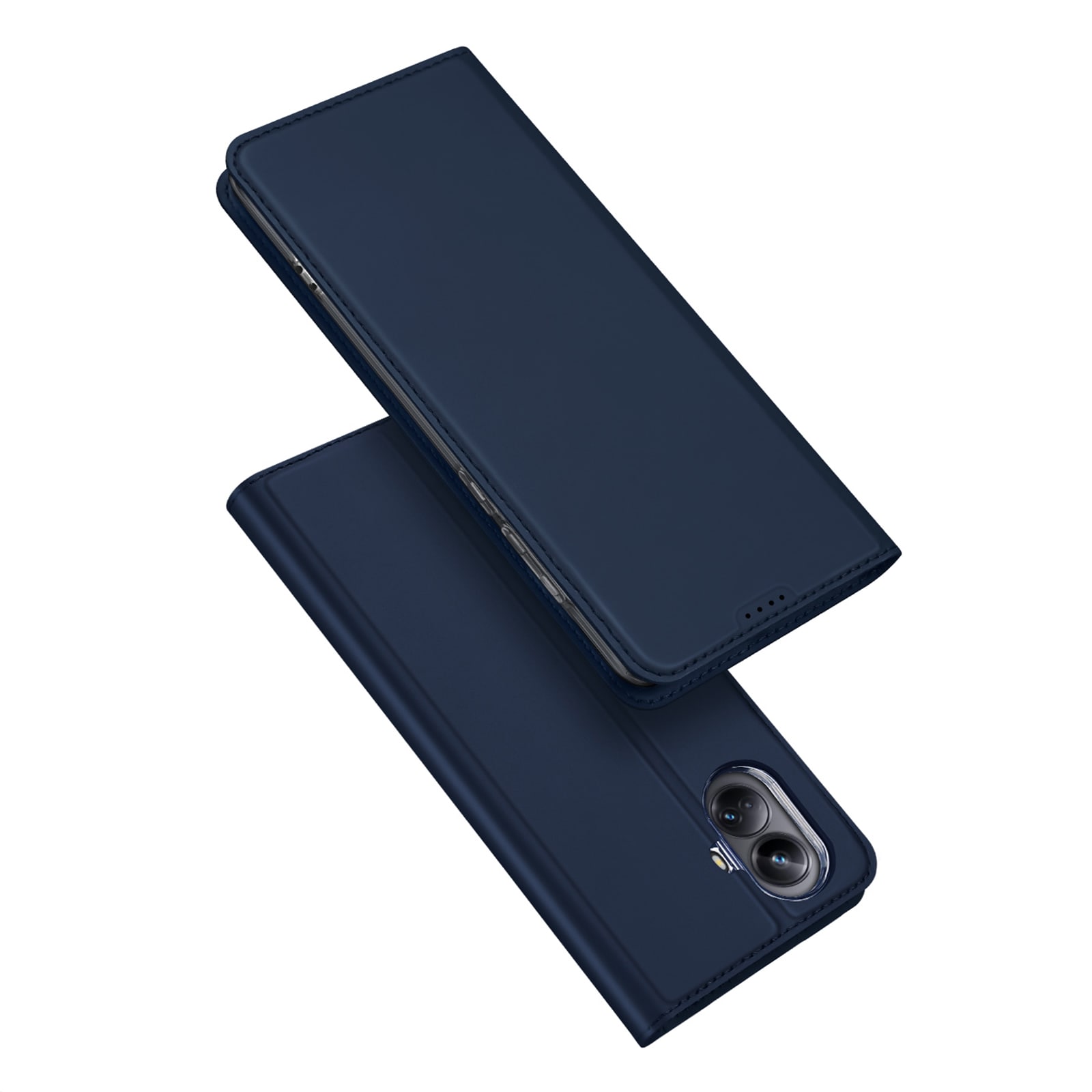 Dux Ducis Skin Pro Case for Realme 10 Pro Flip Card Wallet Stand Sininen