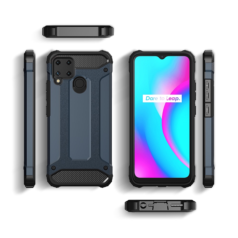 Hybridi Armor tapauksessa Realme 10 5G / Realme 9i 5G panssaroitu hybridi tapauksessa musta