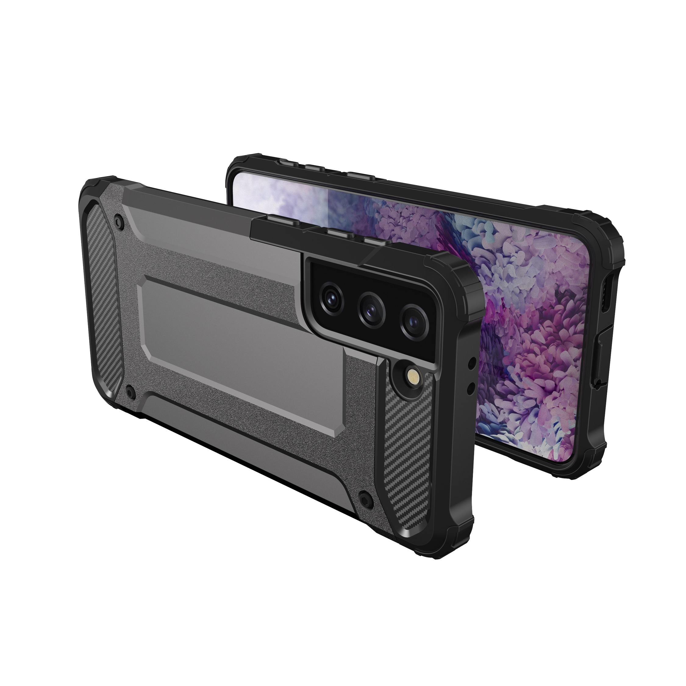 Hybrid Armor tapauksessa Samsung Galaxy S23+ panssaroitu hybridi suojus sininen