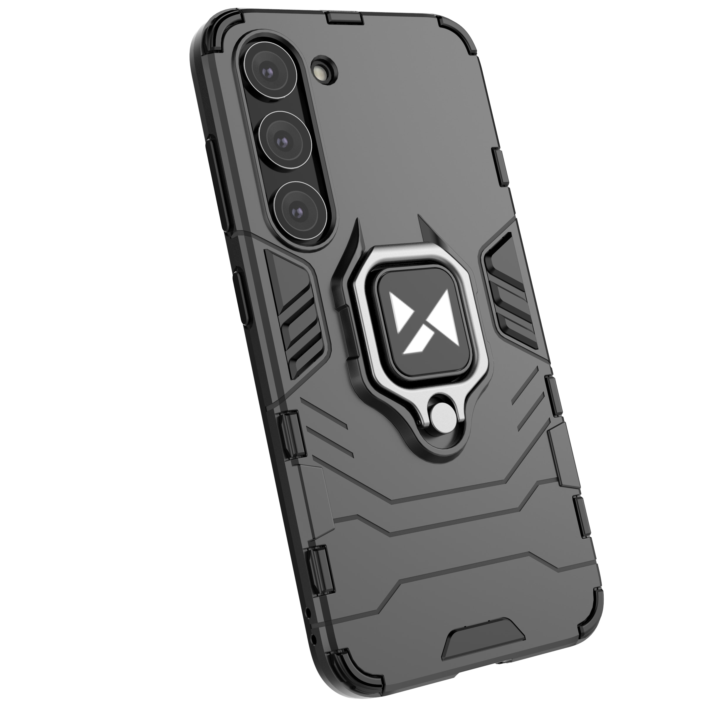 Wozinsky Ring Armor case for Samsung Galaxy S23, magnetic holder, ring, black