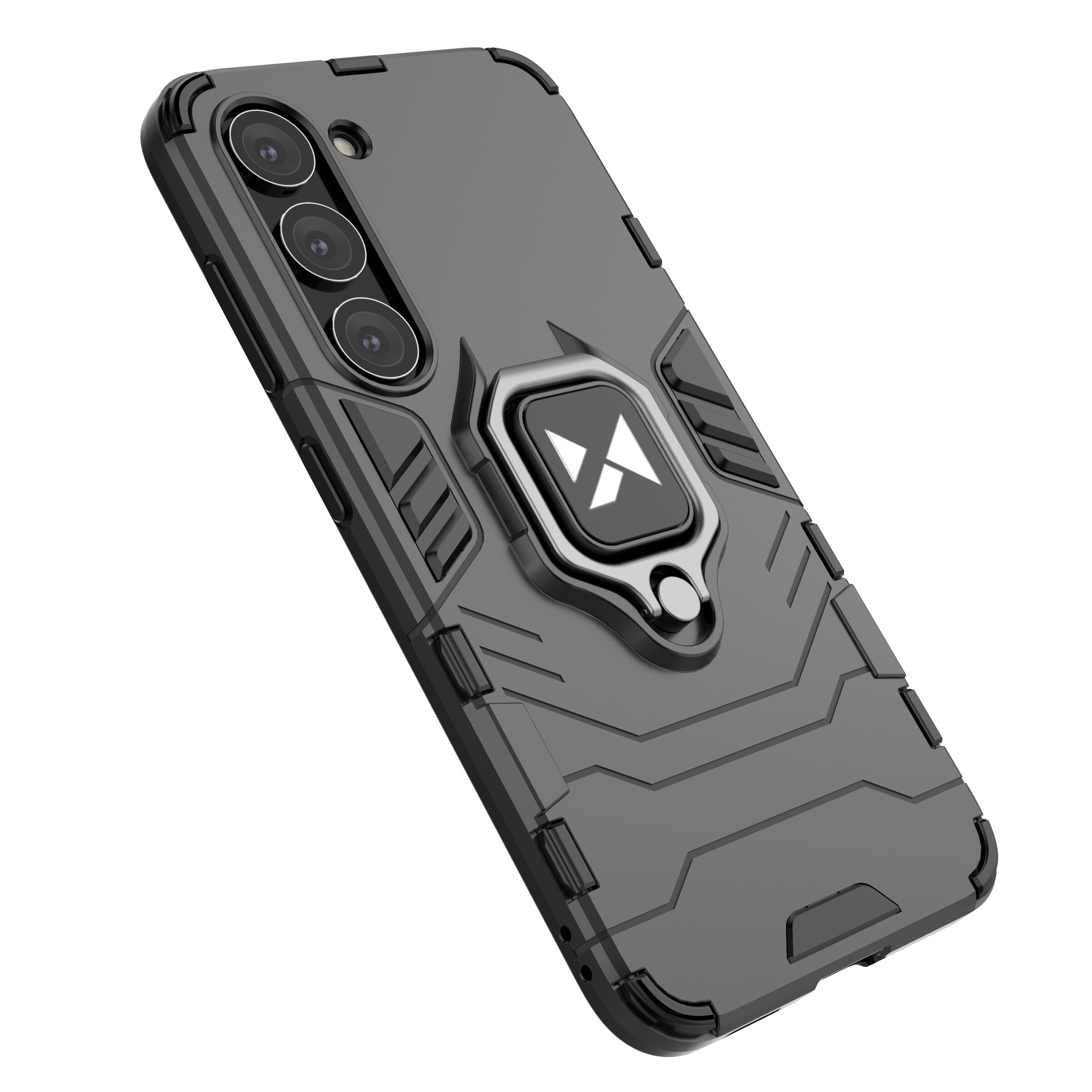 Wozinsky Ring Armor case for Samsung Galaxy S23, magnetic holder, ring, black