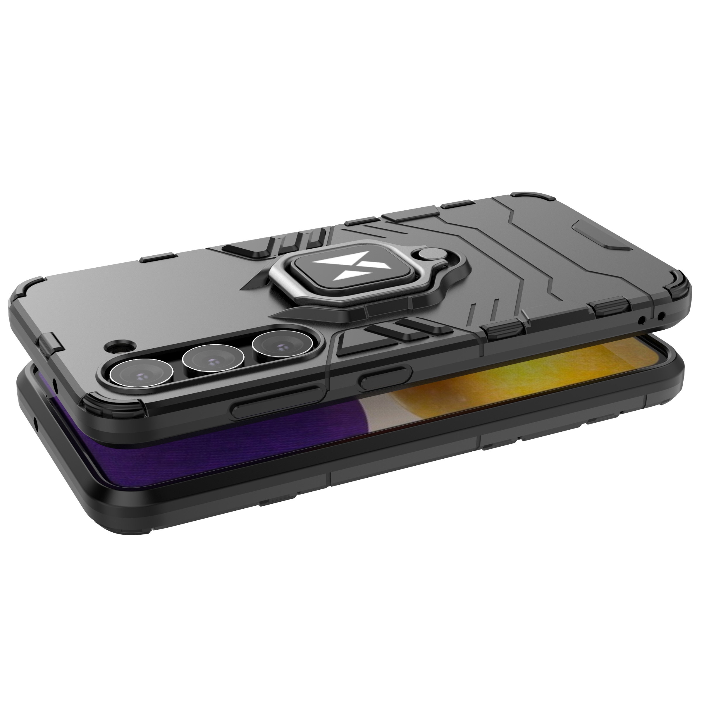 Wozinsky Ring Armor case for Samsung Galaxy S23, magnetic holder, ring, black