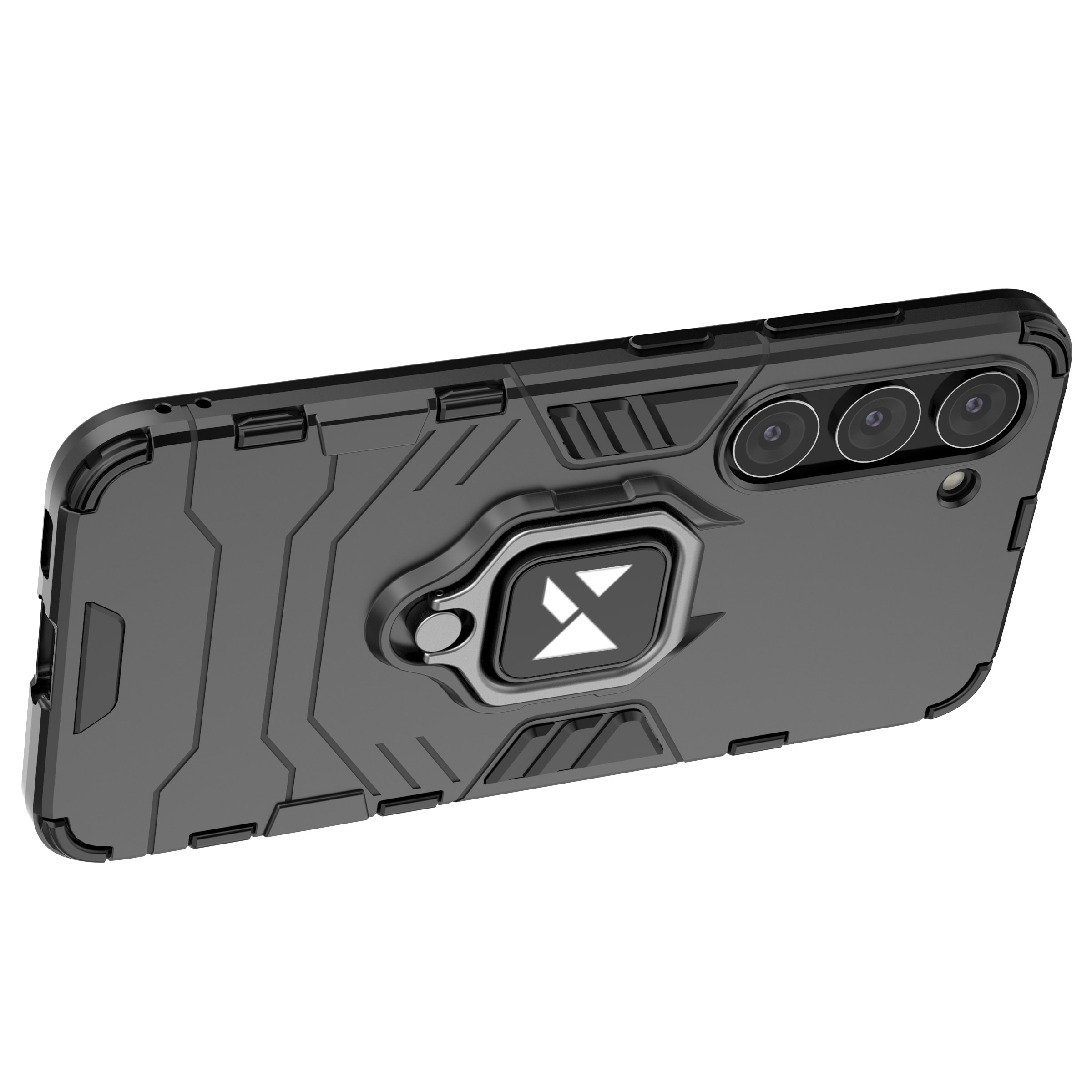 Wozinsky Ring Armor case for Samsung Galaxy S23, magnetic holder, ring, black