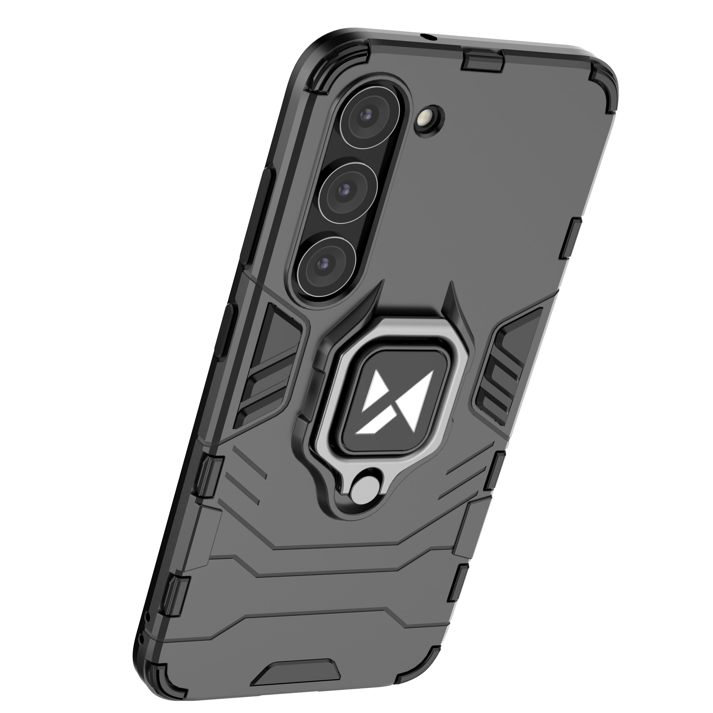 Wozinsky Ring Armor case for Samsung Galaxy S23, magnetic holder, ring, black