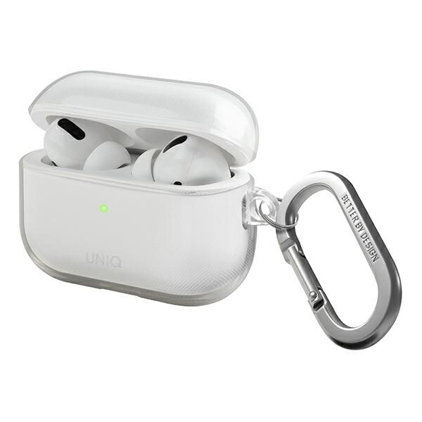 Uniq tapauksessa Glase AirPods Pro 2 gen läpinäkyvä/kiiltävä kirkas