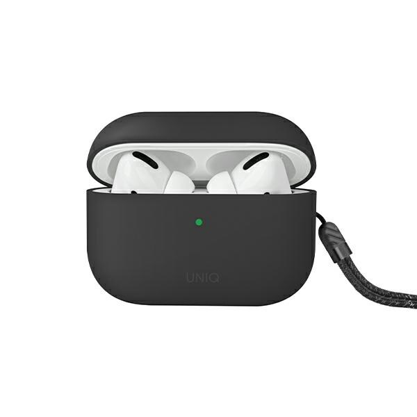 Uniq kotelo Lino AirPods Pro 2 gen Silikoni harmaa/ash harmaa