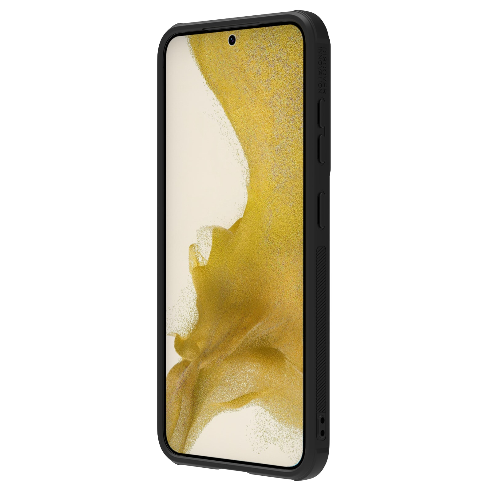 Nillkin Teksturoitu S Kotelo Samsung Galaxy S23+ panssaroitu suojus, jossa on kameran suojus musta