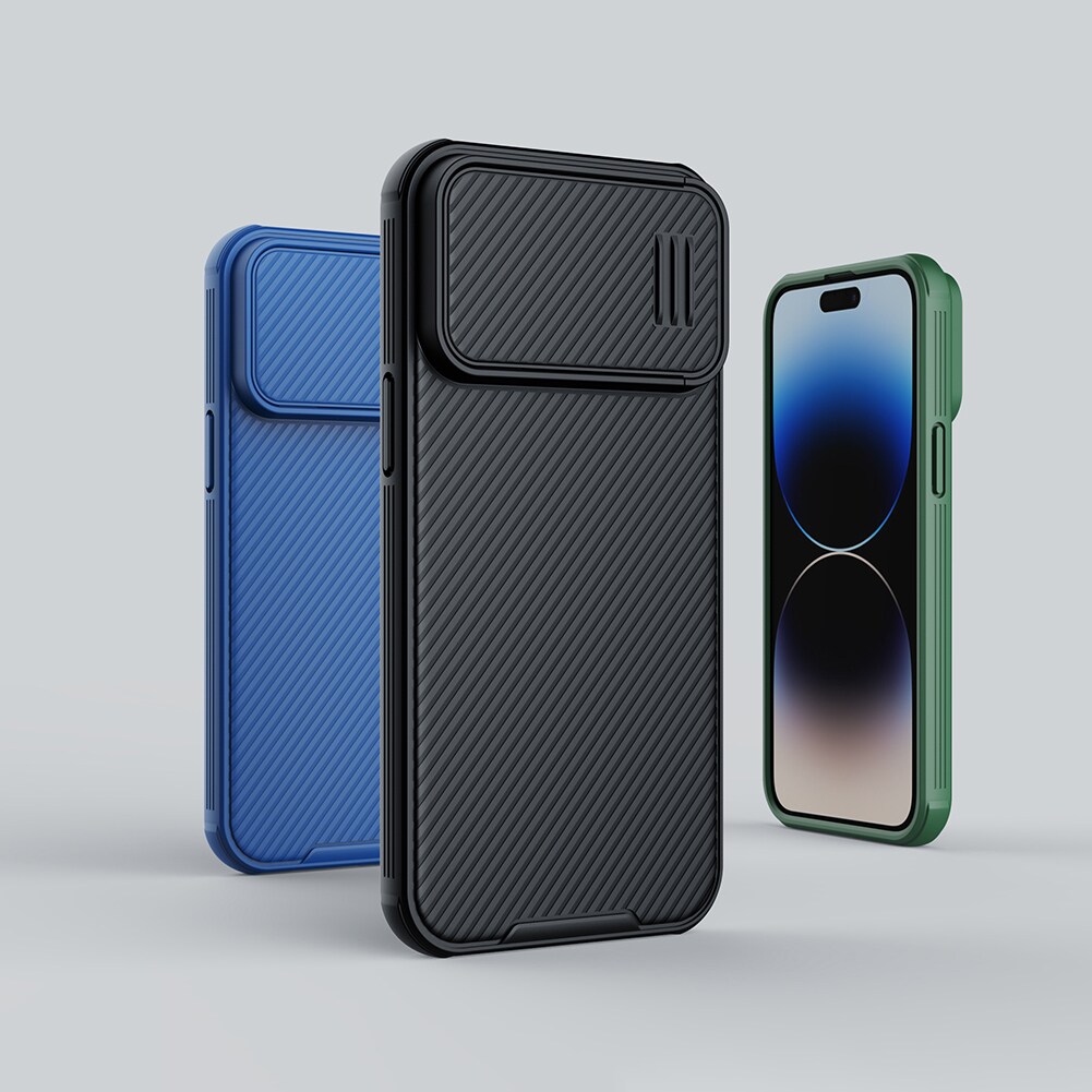 Nillkin CamShield S Case iPhone 14 Pro Max panssaroitu kansi kameran suojus musta