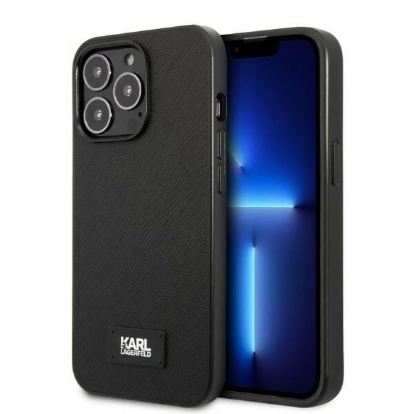 Karl Lagerfeld KLHCP13XSFMP2K iPhone 13 Pro Max 6.7" musta Saffiano-kovakotelo