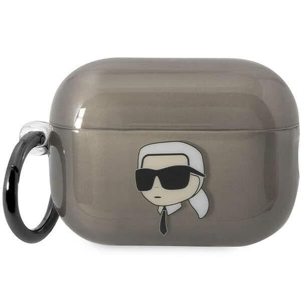 Karl Lagerfeld KKLAP2HNIKTCK Airpods Pro 2 suojus musta/musta Ikonik Karl Lagerfeld