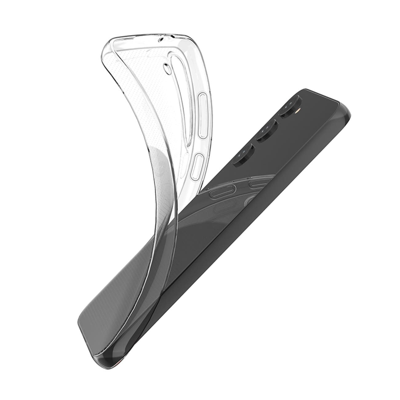 Ultra Clear 0.5mm tapauksessa Samsung Galaxy S23+ ohut kansi läpinäkyvä läpinäkyvä