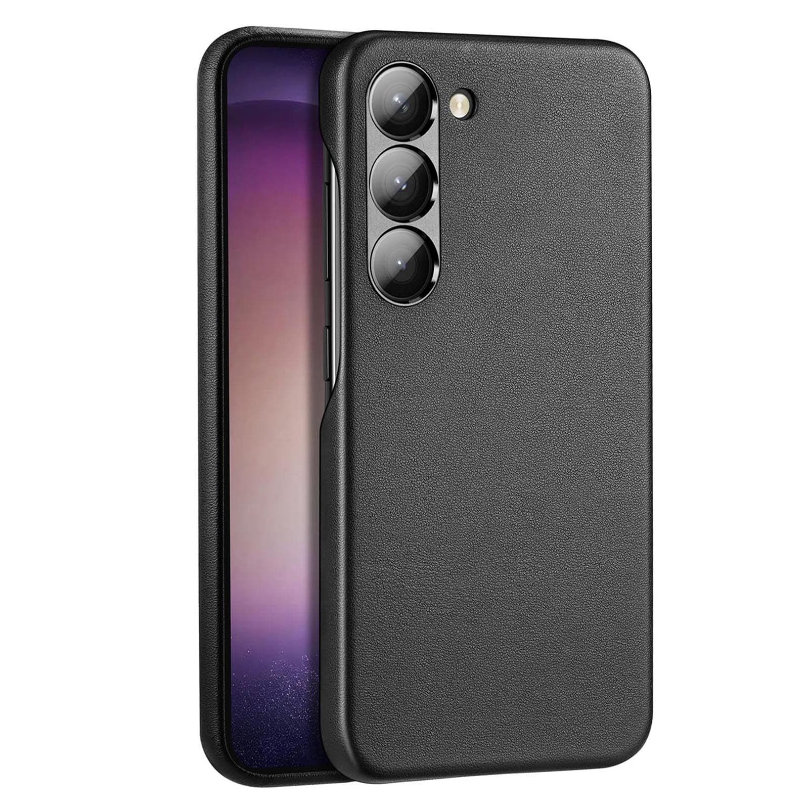 Dux Ducis Grit kotelo Samsung Galaxy S23+ tyylikäs kotelo tekonahkaa musta