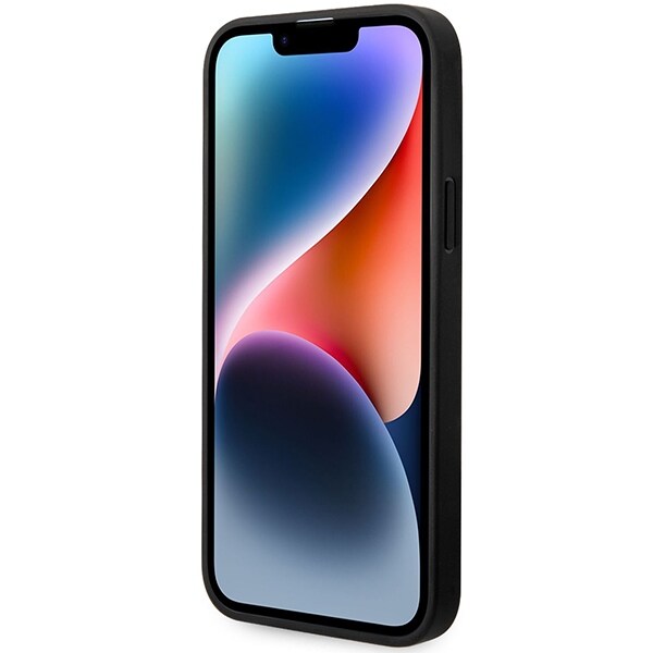 Kotelo BMW BMHCP14S22RPSK iPhone 14 6,1" musta/musta Nahkaistuimet kuvioitu