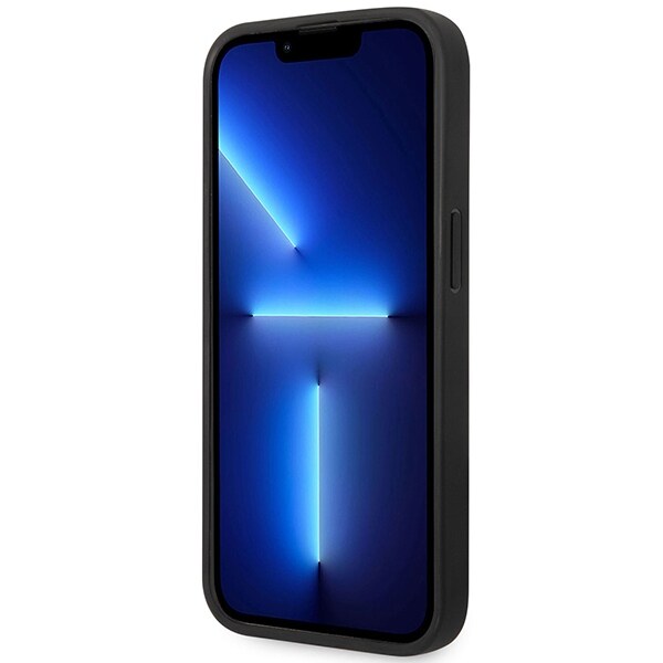 Kotelo BMW BMHMP14X22RPSK iPhone 14 Pro Max 6.7" musta/musta Nahkaistuimet Kuvio MagSafe