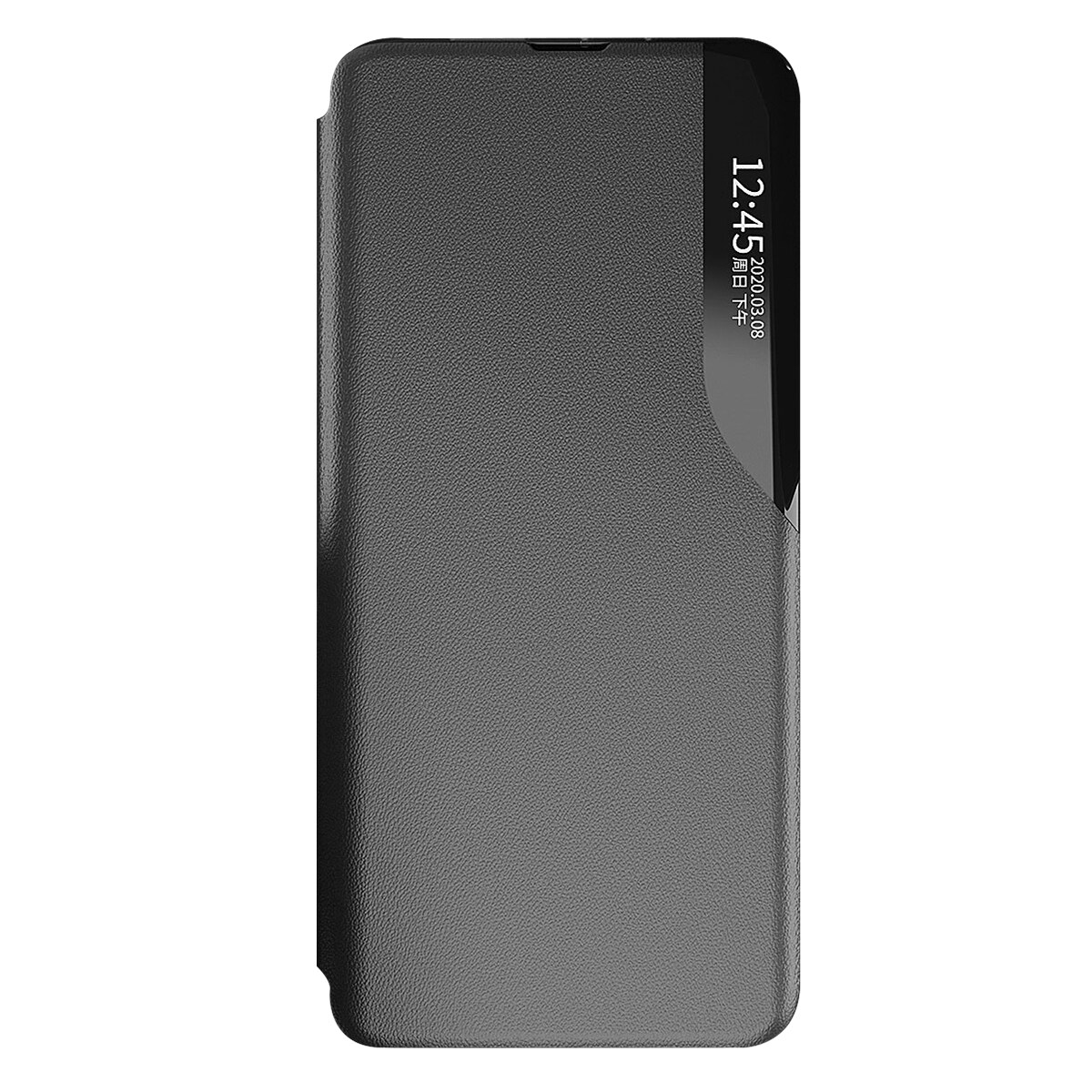 Eco Nahka View Kotelo kansi Samsung Galaxy A24 4G flip jalusta sininen