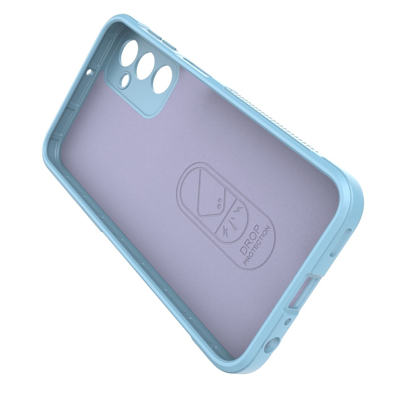 Magic Shield Kotelo Samsung Galaxy A24 4G joustava panssaroitu suojus vaaleansininen vaaleansininen