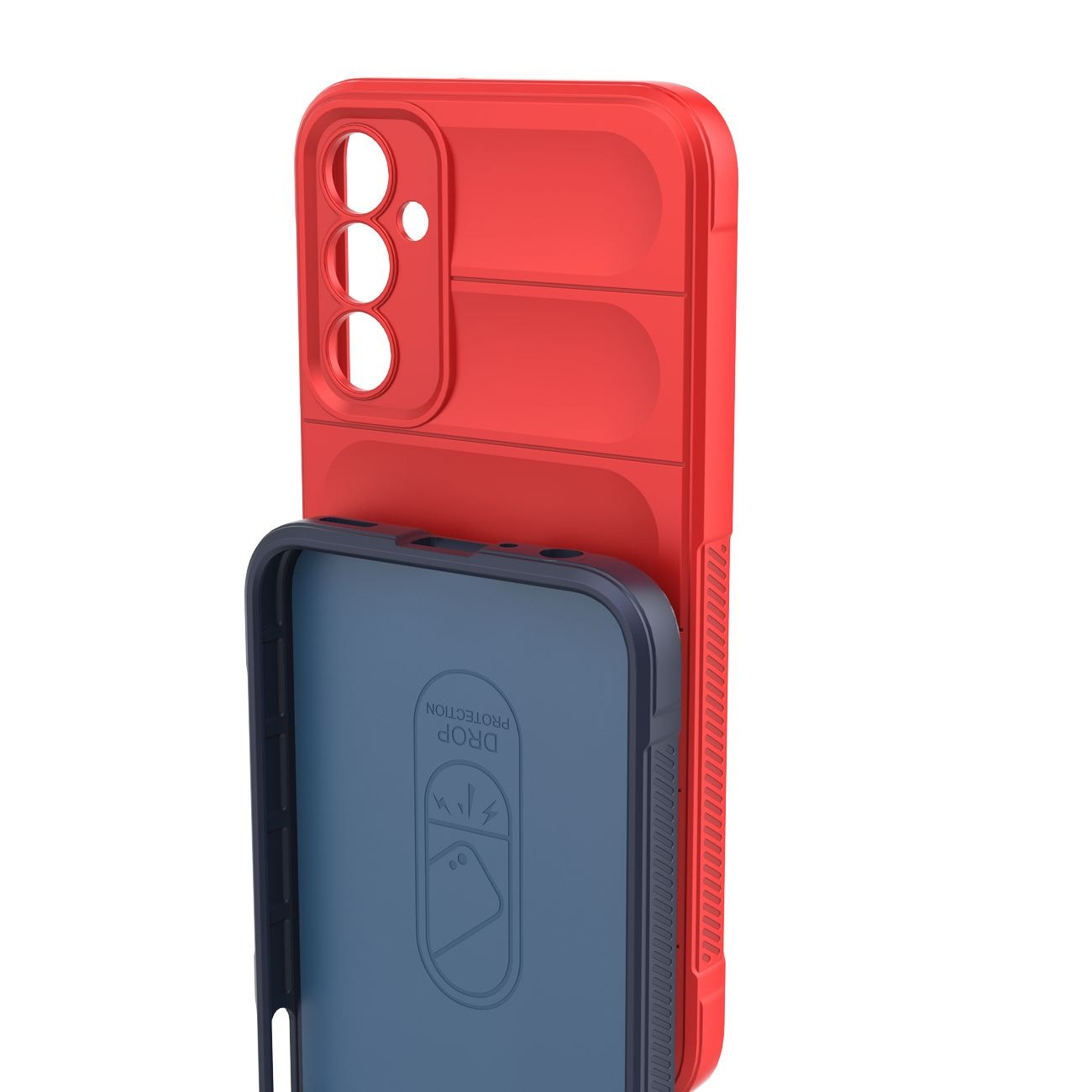 Magic Shield Kotelo Samsung Galaxy A24 4G joustava panssaroitu suojus punainen