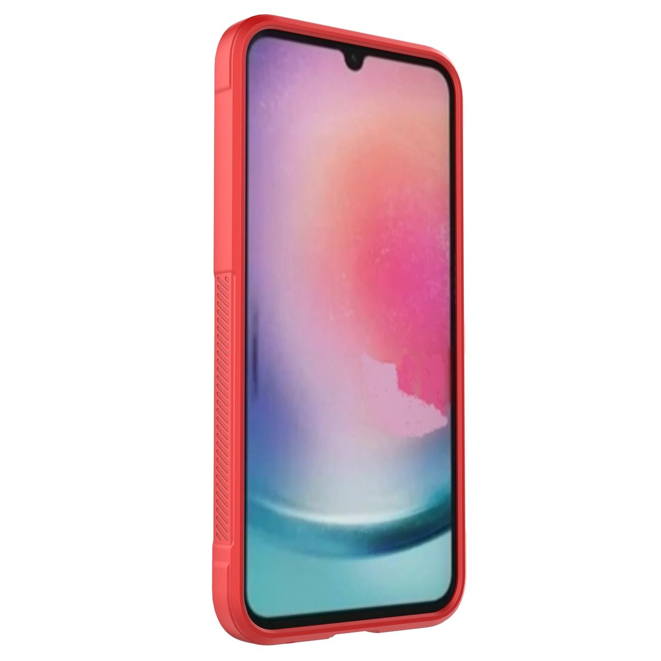 Magic Shield Kotelo Samsung Galaxy A24 4G joustava panssaroitu suojus punainen